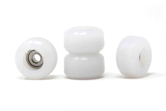 Skull Fingerboards - 'Ghost White' CNC Single Bearing Wheels