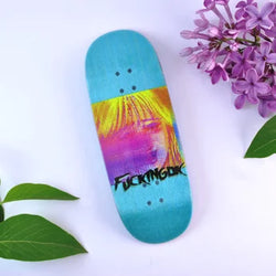 DK Fingerboards Single Deck - 'F@cking DK' Blue