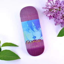 DK Fingerboards Single Deck - 'F@cking DK' Purple