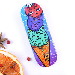 DK Fingerboards Single Deck - 32mm Popsicle - 'Isecream'