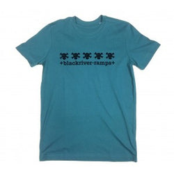 Blackriver Ramps Short Sleeve T.Shirt - 5 Skulls - Blue/Black
